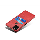 Red Vegan Leather Pixel Phone Case