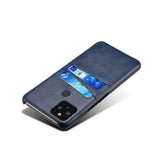 Blue Vegan Leather Pixel Phone Case